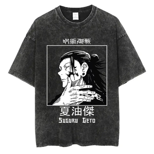Jujutsu Kaisen Suguru Geto Shirt Oversized Style Anime Shirt