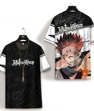Jujutsu Kaisen Sukuna T-shirt Quick Drying Short Sleeved Anime Shirt