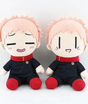 Jujutsu Kaisen Yuji Itadori Plush Sitting Anime Plush