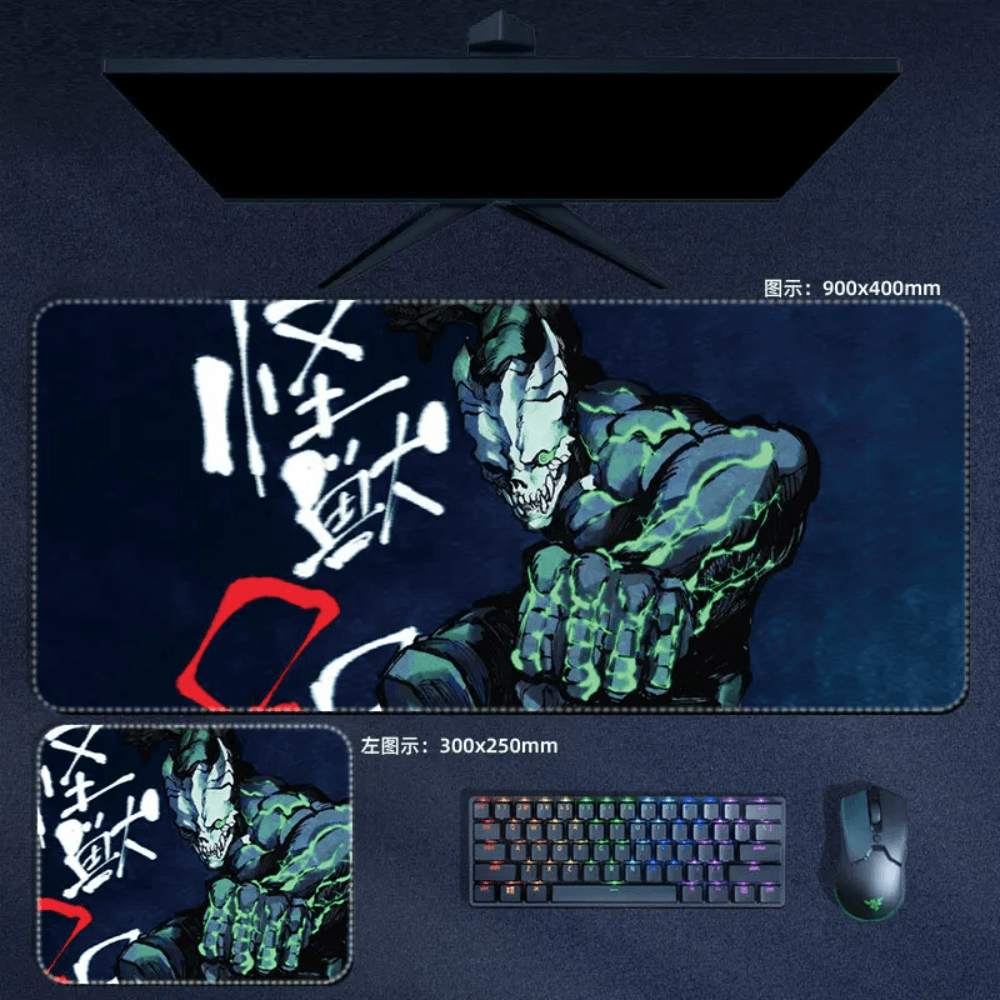 Kaiju No.8 Mouse Pad Hibino Kafka Large Anime Mouse Pad