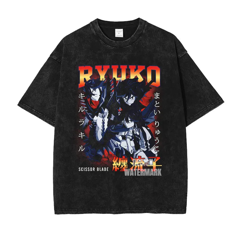 Kill La Kill Ryuko Shirt Vintage Oversized Style Anime Shirt