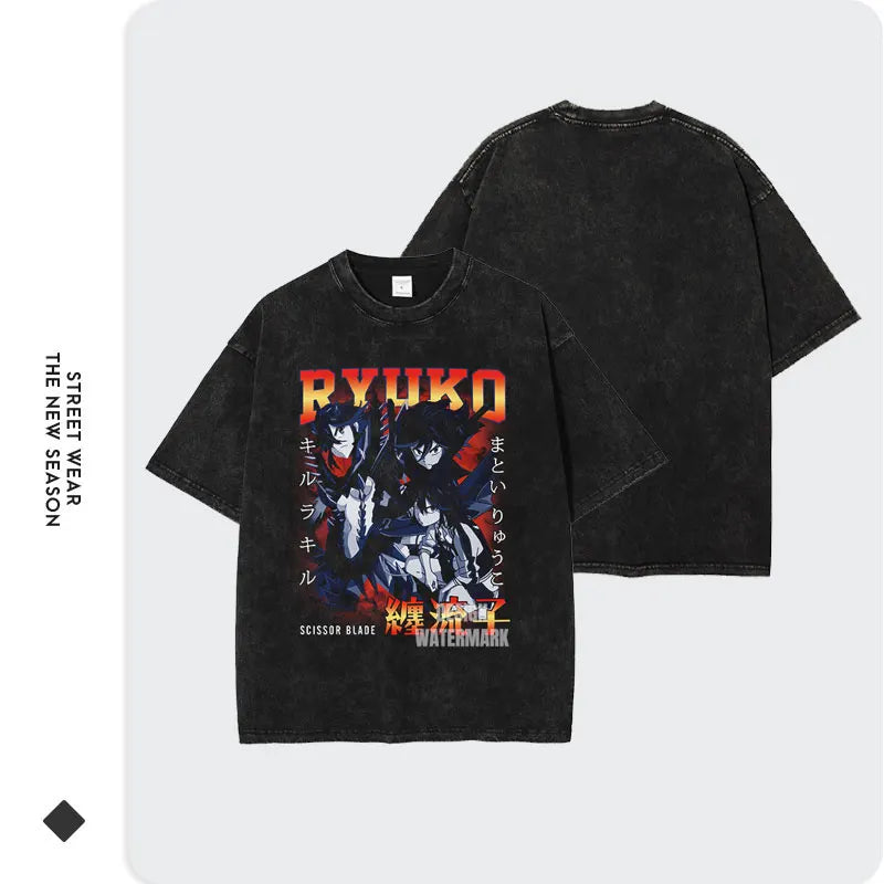 Kill La Kill Ryuko Shirt Vintage Oversized Style Anime Shirt