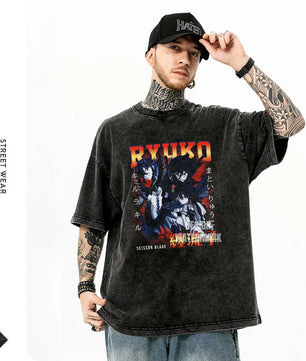 Kill La Kill Ryuko Shirt Vintage Oversized Style Anime Shirt
