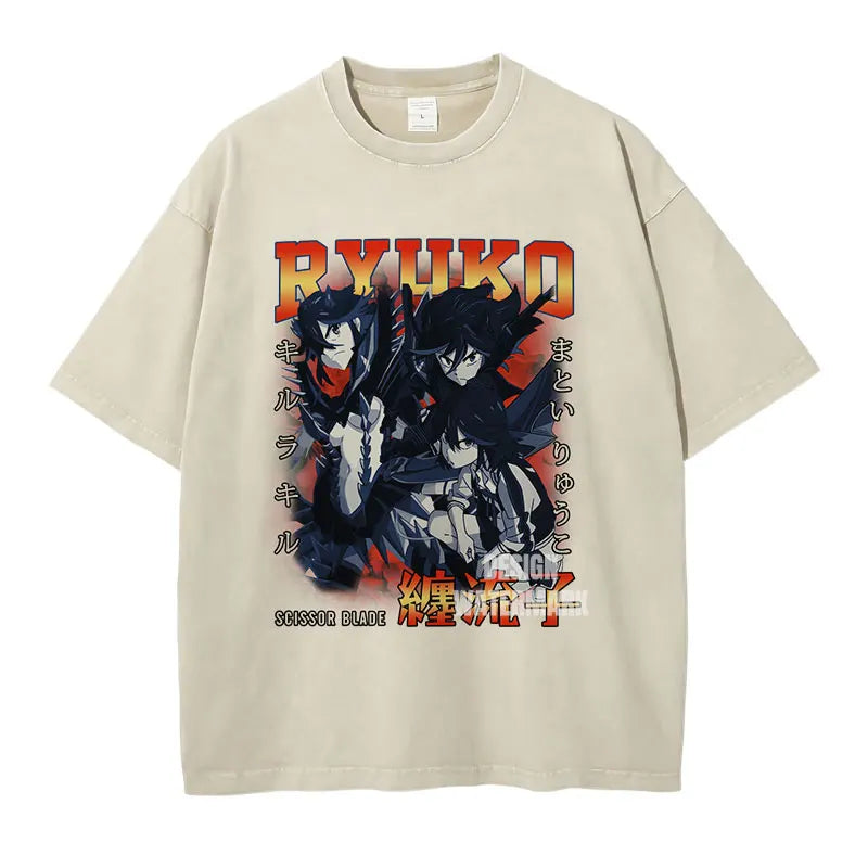 Kill La Kill Ryuko Shirt Vintage Oversized Style Anime Shirt