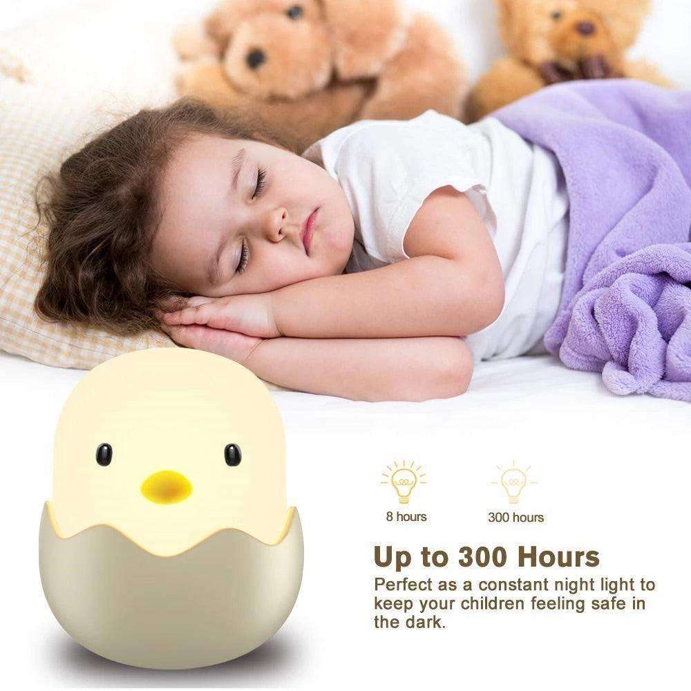 Led Touch Night Light Soft Silicone USB Rechargeable Bedroom Decor