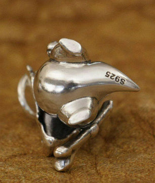 LINSION 925 Sterling Silver Cubone Pokemon Necklace Pendant