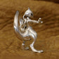 LINSION 925 Sterling Silver Mewtwo Pokemon Necklace Pendant