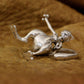 LINSION 925 Sterling Silver Mewtwo Pokemon Necklace Pendant