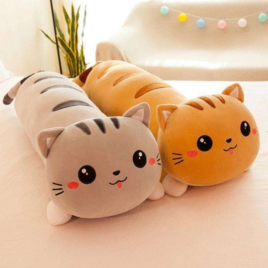 Long Cat Soft Pillow Plush Toy Stuffed Animal Gift