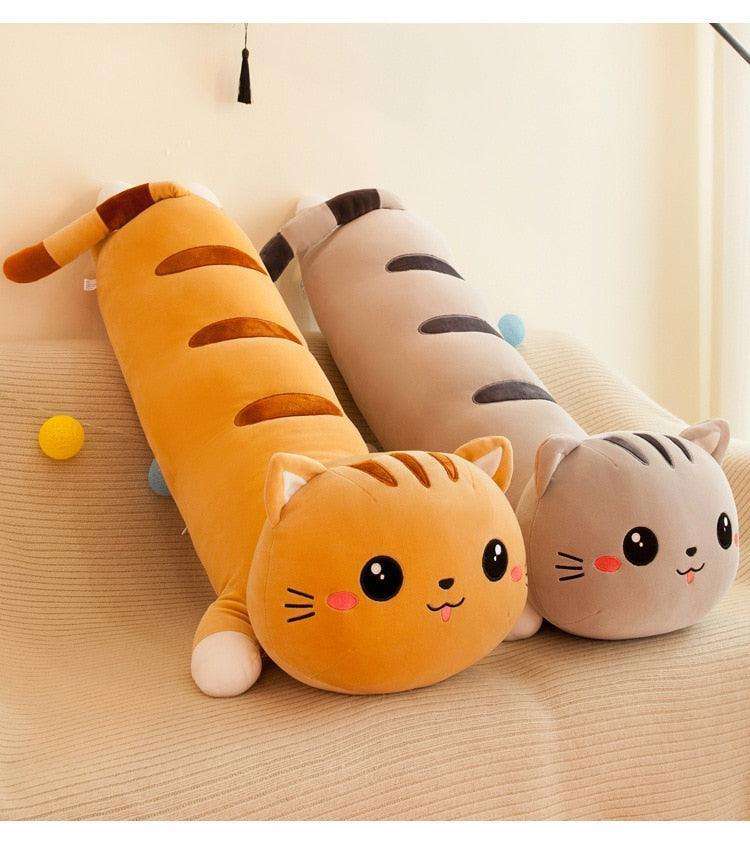 Long Cat Soft Pillow Plush Toy Stuffed Animal Gift