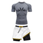 Majin Buu Style Compression Shirt & Shorts Set - Anime Workout Set Rash Guard