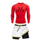 Majin Buu Style Compression Shirt & Shorts Set - Anime Workout Set Rash Guard