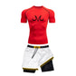Majin Buu Style Compression Shirt & Shorts Set - Anime Workout Set Rash Guard