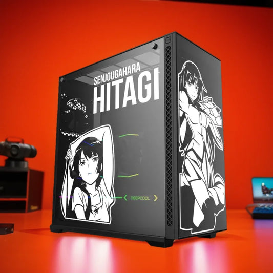 Monogatari Senjougahara Hitagi Anime PC Case Sticker Decal