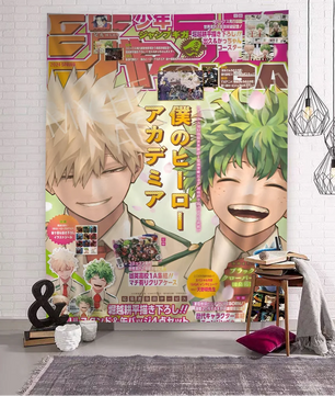 My Hero Academia Deku & Bakugo Tapestry - Versatile Anime Home Decor