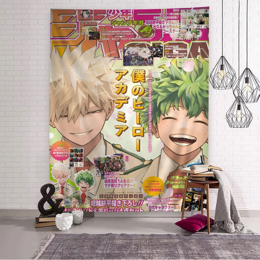 My Hero Academia Deku & Bakugo Tapestry - Versatile Anime Home Decor