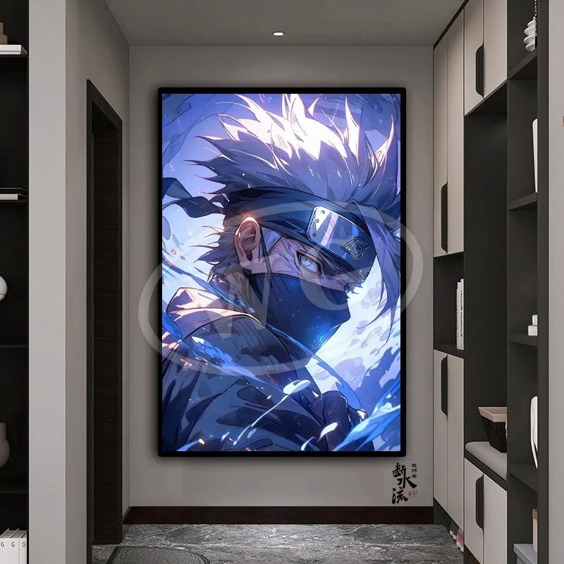 Naruto Kakashi Poster Canvas Print Large Anime Poster