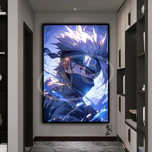 Naruto Kakashi Poster Canvas Print Large Anime Poster