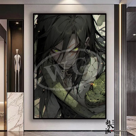 Naruto Orochimaru Poster Canvas Print Large Anime Poster