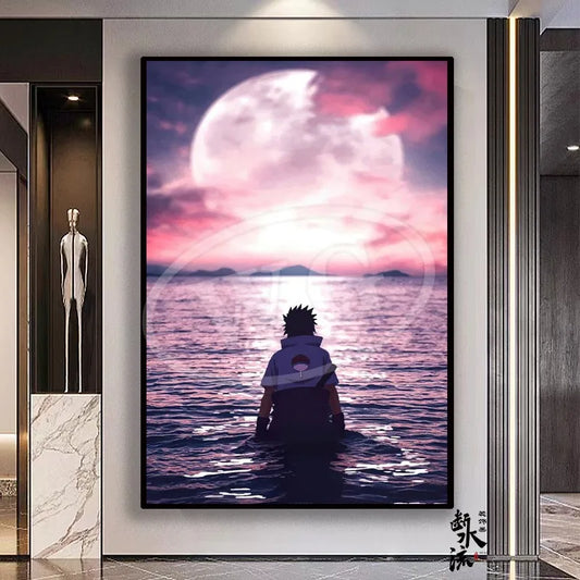 Naruto Sasuke Poster Canvas Print Large Anime Poster