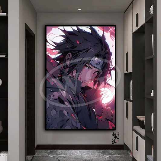 Naruto Sasuke Poster Canvas Print Large Anime Poster