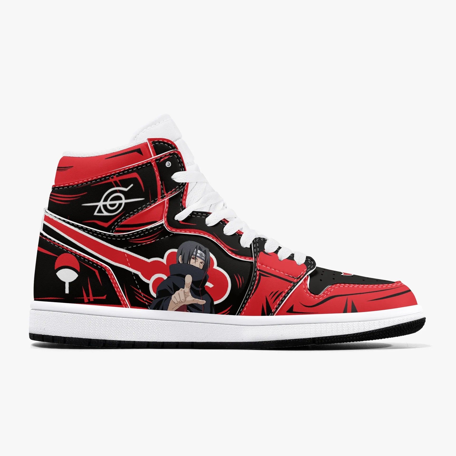 Naruto Shoes Itachi Uchiha High Top Basketball Shoes Cosplay