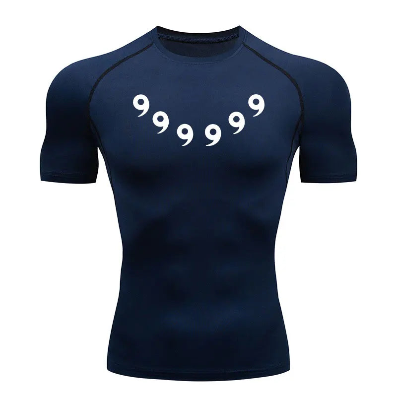 Naruto Style Anime Compression Shirt - Men's Fitness Rash Guard
