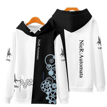 NieR Automata Hoodie Fleece Anime Hoodie Cotton Polyester Blend