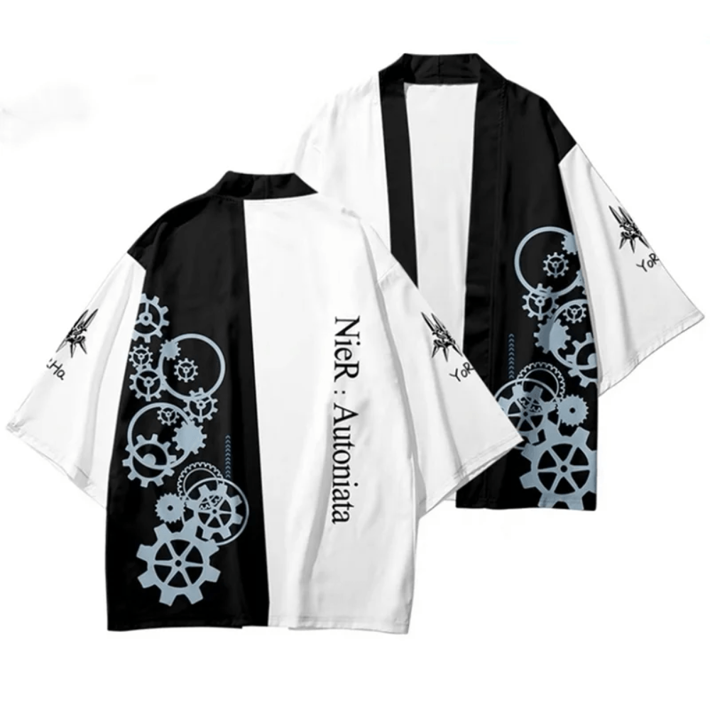 NieR Automata Kimono Top Fleece Anime Kimono Shirt