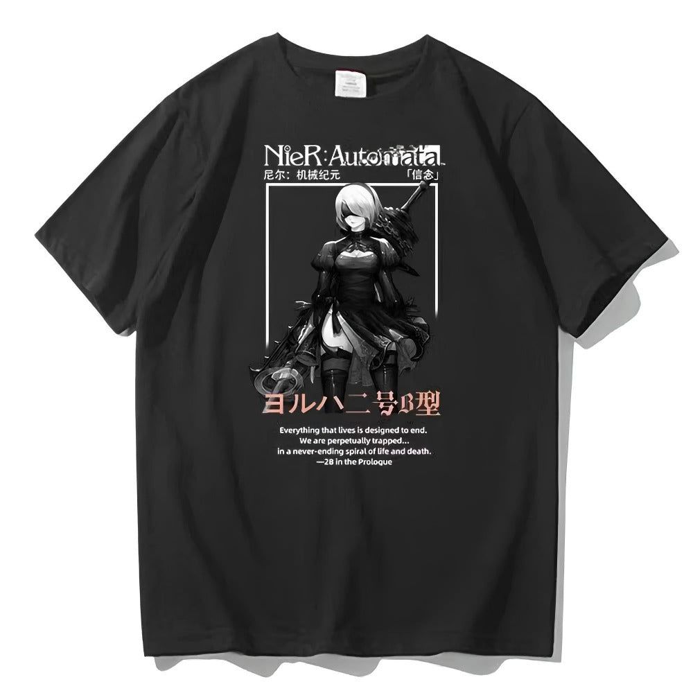NieR:Automata YoRHa No.2 Type B 2b Anime Shirt