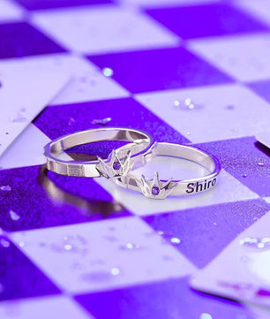 No Game No Life Sora Shiro 925 Sterling Silver Anime Ring