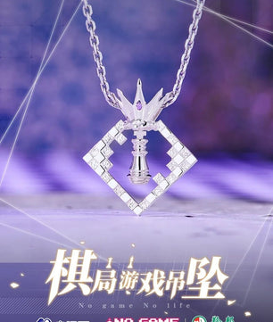 No Game No Life Sora Shiro Anime Necklace 925 Sterling Silver Pendant
