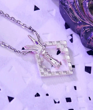 No Game No Life Sora Shiro Anime Necklace 925 Sterling Silver Pendant
