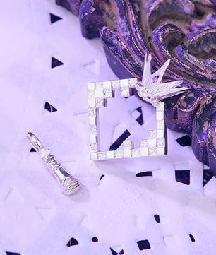 No Game No Life Sora Shiro Anime Necklace 925 Sterling Silver Pendant