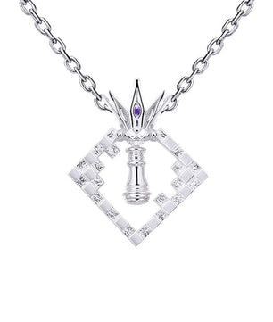 No Game No Life Sora Shiro Anime Necklace 925 Sterling Silver Pendant