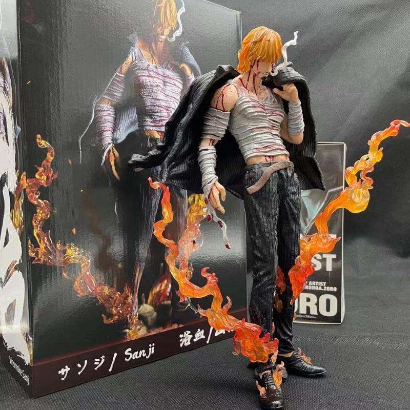 One Piece Figure Smoking Vinsmoke Sanji 11-inch Anime Figure Statue