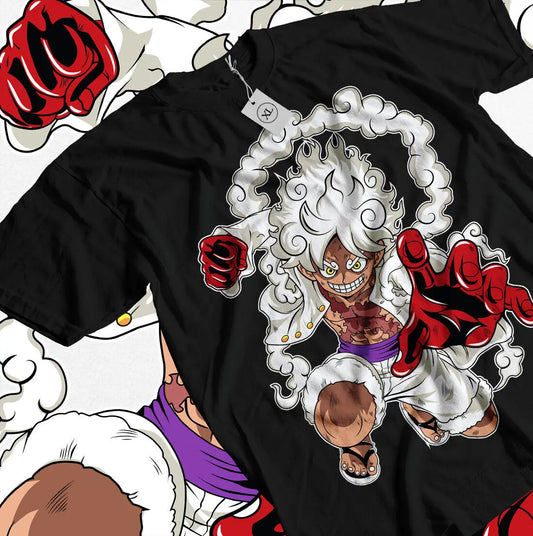One Piece Gear 5 Luffy Shirt Cotton Anime Shirt