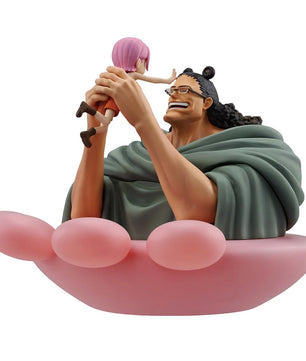 One Piece Kuma and Bonney Dramatic Memories Revible Moment Ichibansho Figure