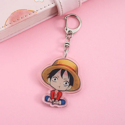 One Piece Luffy Keychain Chibi SItting Bag Charm