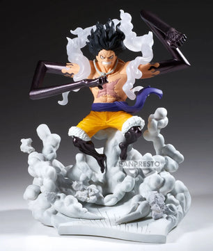 One Piece Monkey D. Luffy Gear 4 Senkozekkei Figure