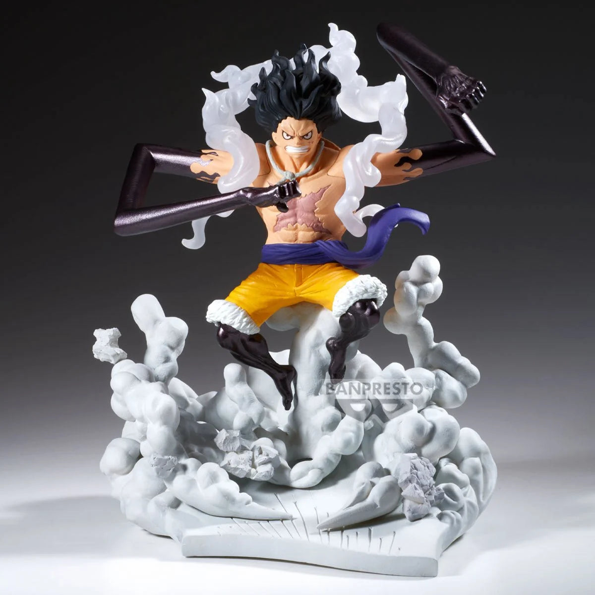 One Piece Monkey D. Luffy Gear 4 Senkozekkei Figure