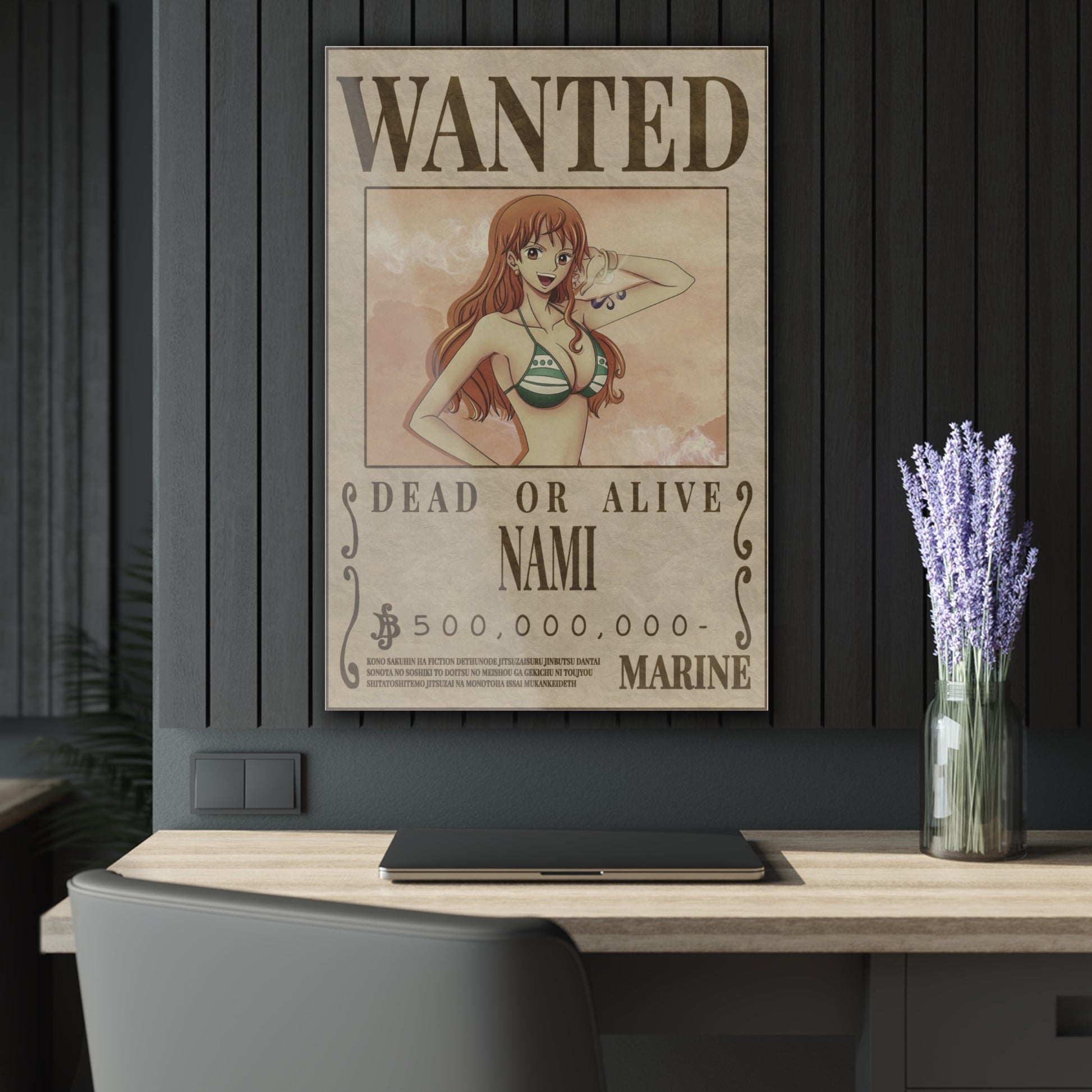 One Piece Nami Wanted Poster Acrylic Prints - Anime Wall Art