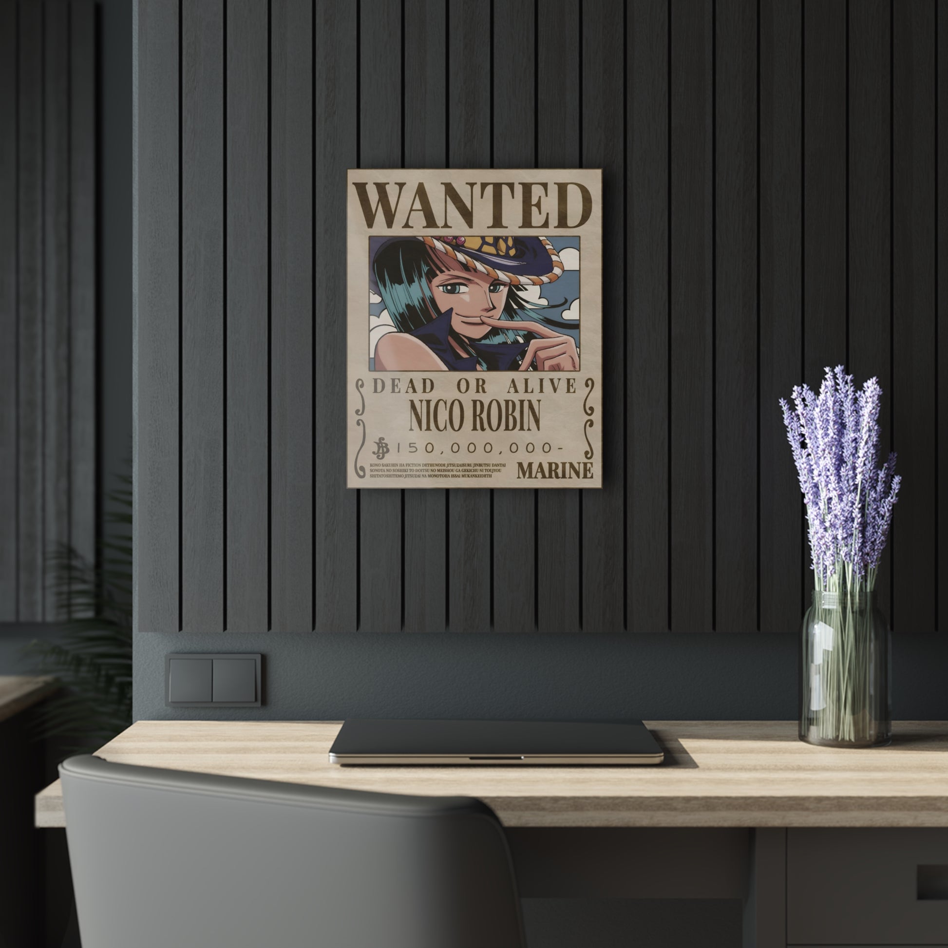 One Piece Nico Robin Wanted Poster Acrylic Print - Anime Wall Art