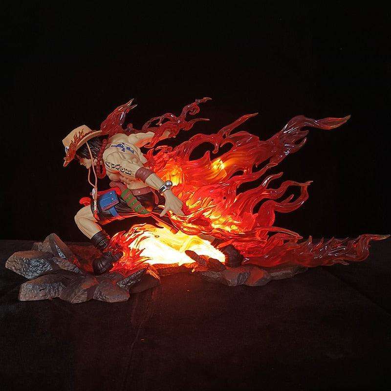 One Piece Portgas D. Ace Figure Flame Drifting Anime Figure Statue