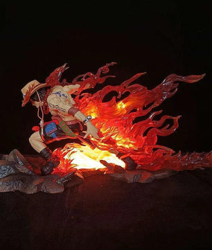 One Piece Portgas D. Ace Figure Flame Drifting Anime Figure Statue