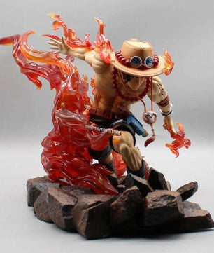One Piece Portgas D. Ace Figure Flame Drifting Anime Figure Statue
