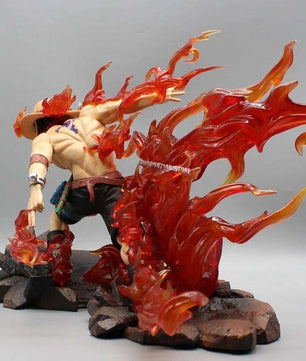 One Piece Portgas D. Ace Figure Flame Drifting Anime Figure Statue