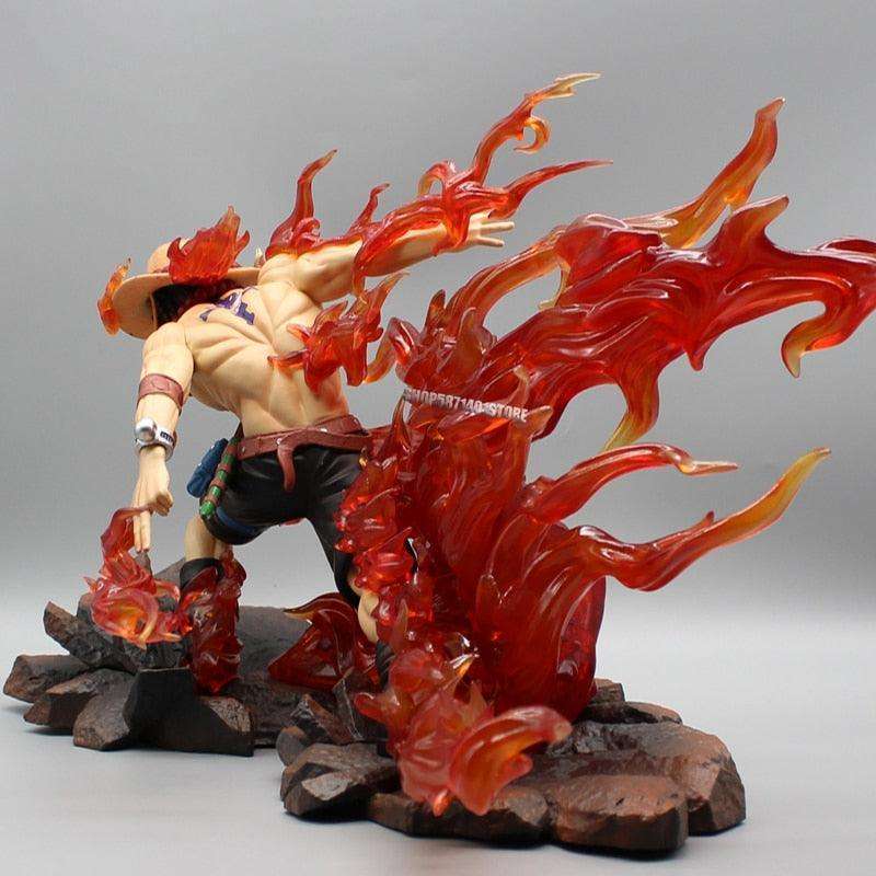 One Piece Portgas D. Ace Figure Flame Drifting Anime Figure Statue