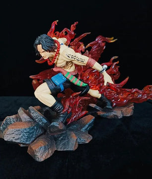 One Piece Portgas D. Ace Figure Flame Drifting Anime Figure Statue