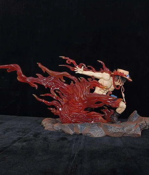 One Piece Portgas D. Ace Figure Flame Drifting Anime Figure Statue